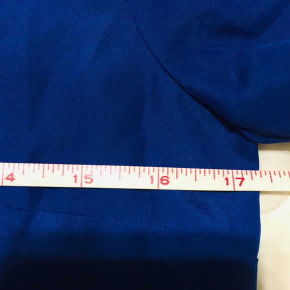 J.crew cobalt blue laser cut blouse - Picture 5 of 8